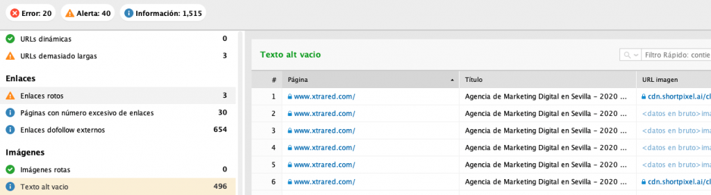 herramienta mejorar seo web