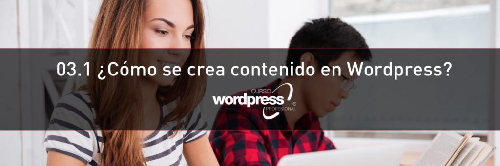 Crear contenido en WordPress Curso
